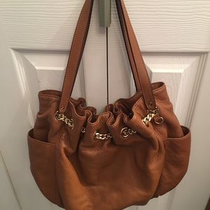 Michael Kors Leather Hobo Shoulder Bag